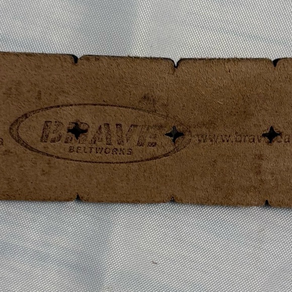 Brave Soul Tan and Cream Women's Belt with Silver Buckle - Picture 3 of 5